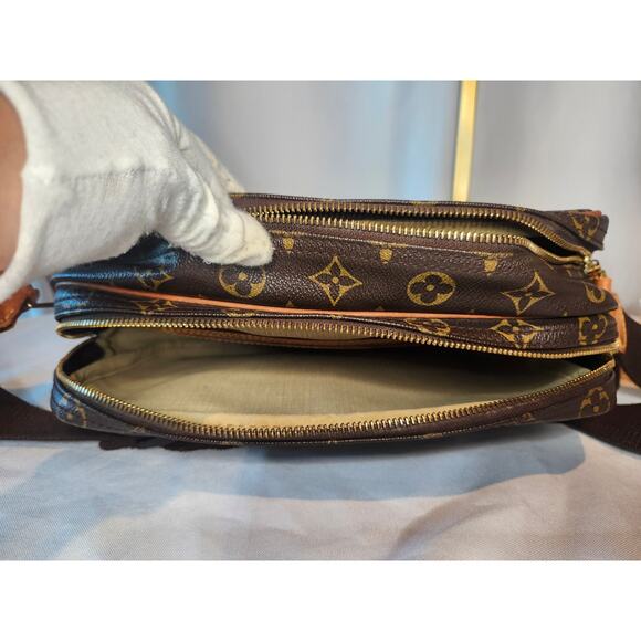SOLD Louis Vuitton LV Monogram the Reporter PM Crossbody Bag Canvas Vachetta - Picture 14 of 15
